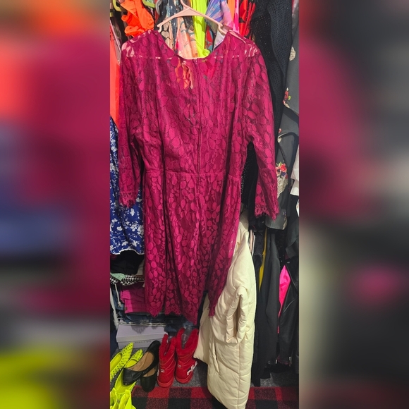 🍁🍂NWT TORRID 18 Lace Dress - Picture 4 of 5